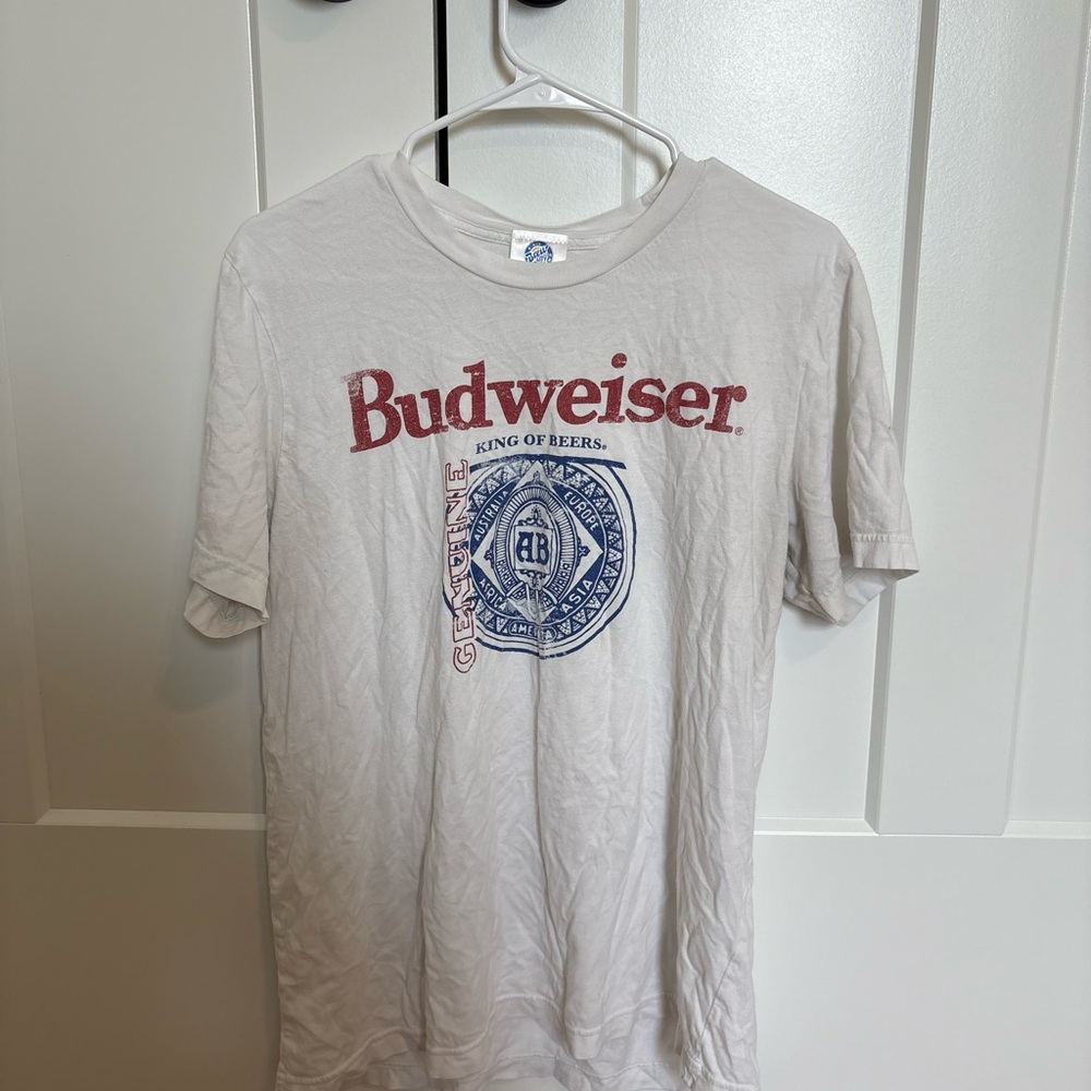 Budweiser Red and Blue Logo T-Shirt